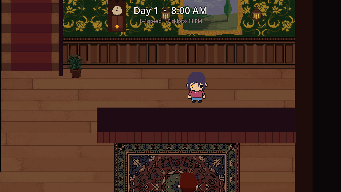 Character idle facing the camera